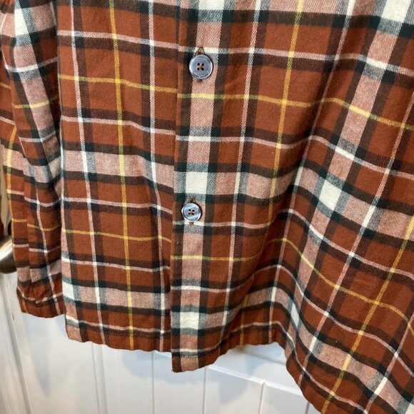 Vintage LL Bean Flannel Shirt Plaid Mens XL 100% Cotton 90s Lumberjack Grunge - Picture 5 of 10